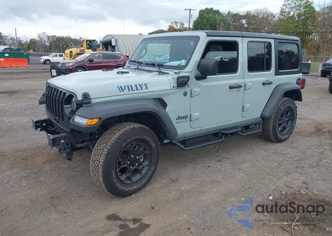 2023 Jeep Wrangler 4Xe 4X4 z USA, uszkodzony, nr VIN 1C4JJXN69PW626225